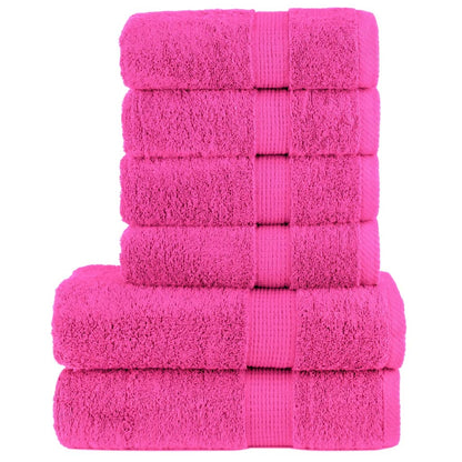 6-Delige Handdoekenset Solund 600 G/M² Roze
