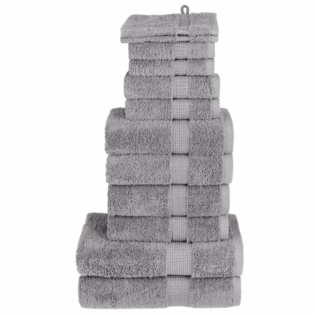 12-Delige Handdoekenset Solund 600 G/M² Grijs