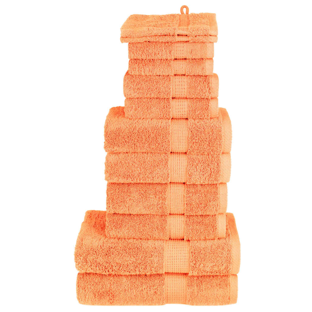 12-Delige Handdoekenset Solund 600 G/M² Oranje orange