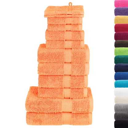 12-Delige Handdoekenset Solund 600 G/M² Oranje orange