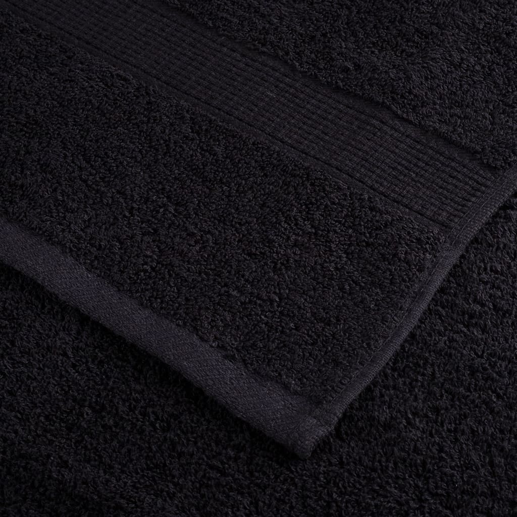 12-Delige Handdoekenset Solund 600 G/M² Zwart
