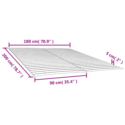 Lattenbodems 2 St Met 48 Latten 90X200 Cm 180 x 200 cm