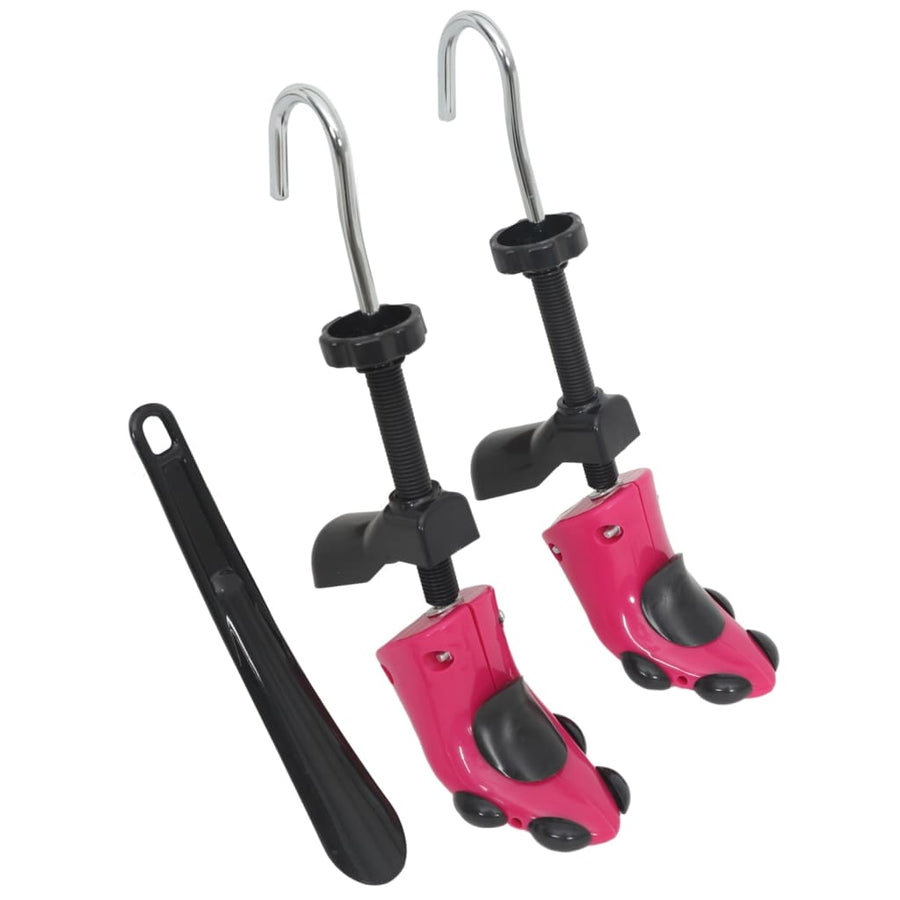 Schoenspanners met schoenlepel EU 34-40 kunststof roze