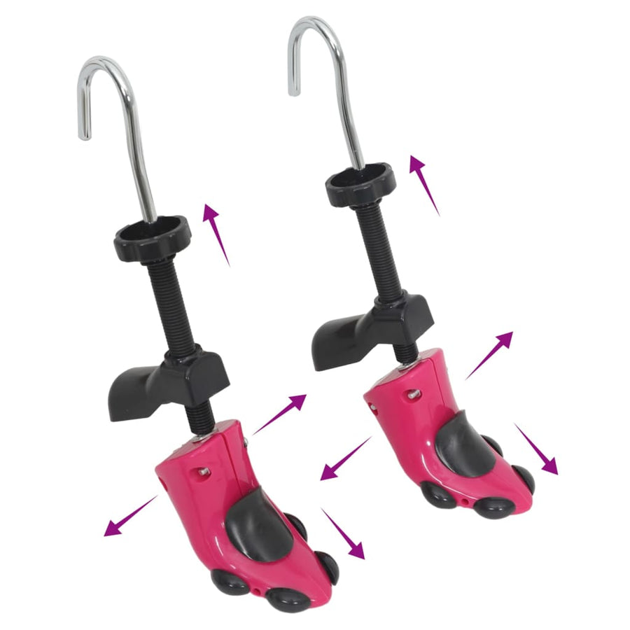 Schoenspanners met schoenlepel EU 34-40 kunststof roze