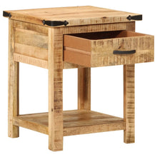 Nachtkastje 40X40X50 Cm Massief Mangohout