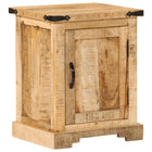 Bedside table 40x35x50 cm solid mango wood