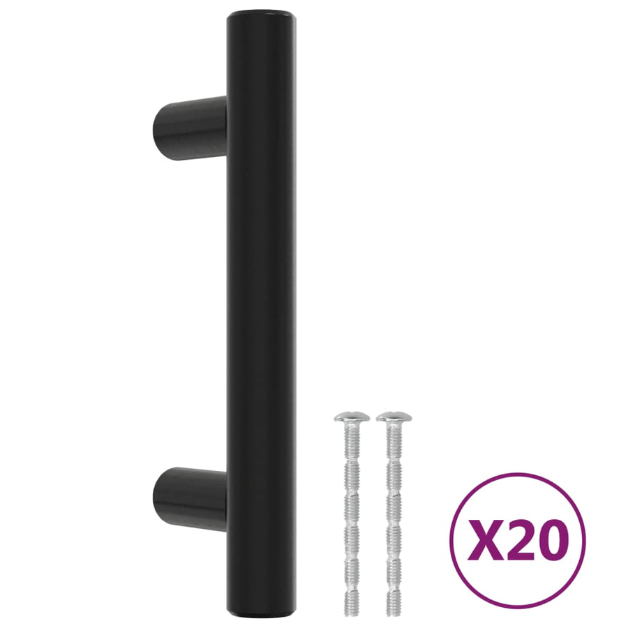 Handvatten Roestvrij Staal 20 64 mm Zwart