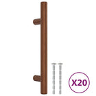 Handles 20 pcs 96 mm stainless steel bronze-colored