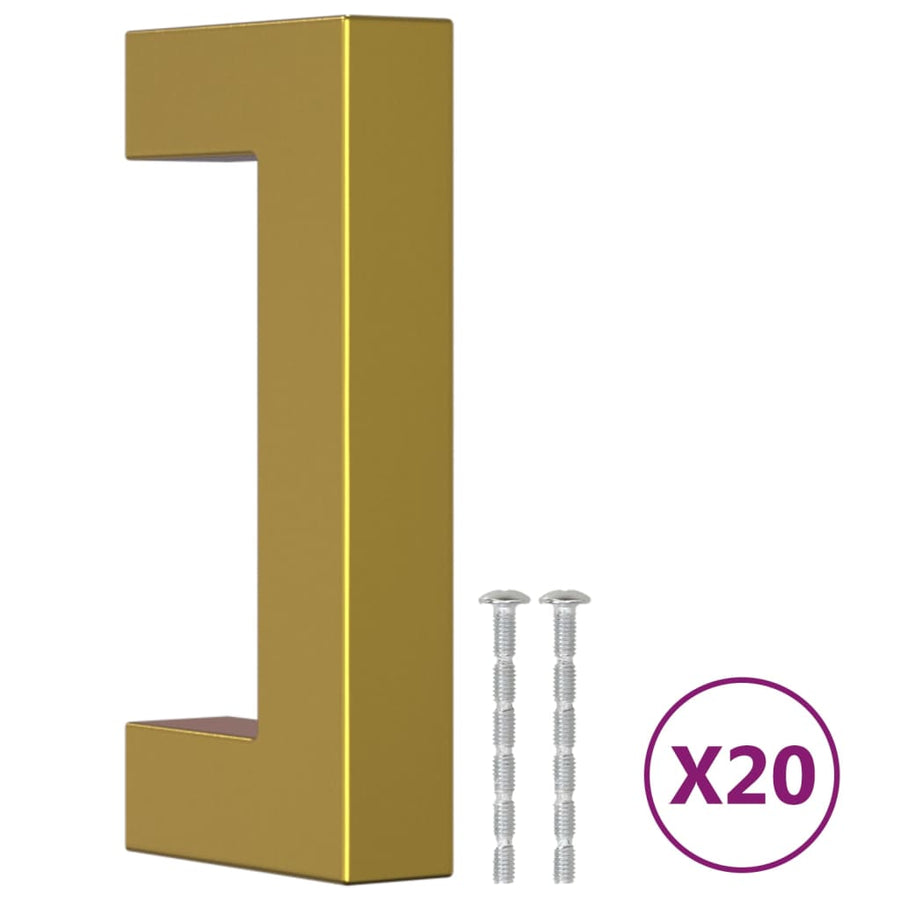 Handvatten Roestvrij Staal Kleurig 20 64 mm Goud