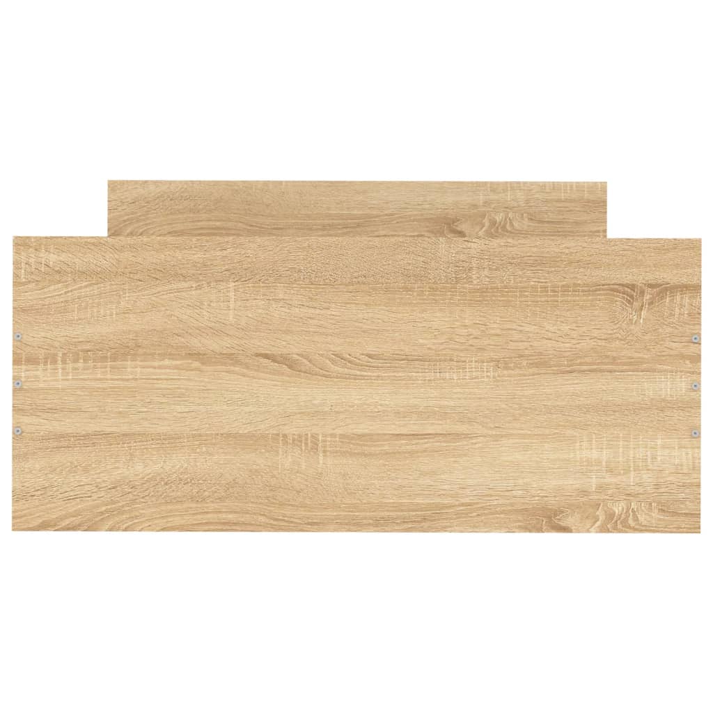 Bedframe Bewerkt Hout Kleurig 90 x 200 cm Sonoma eiken