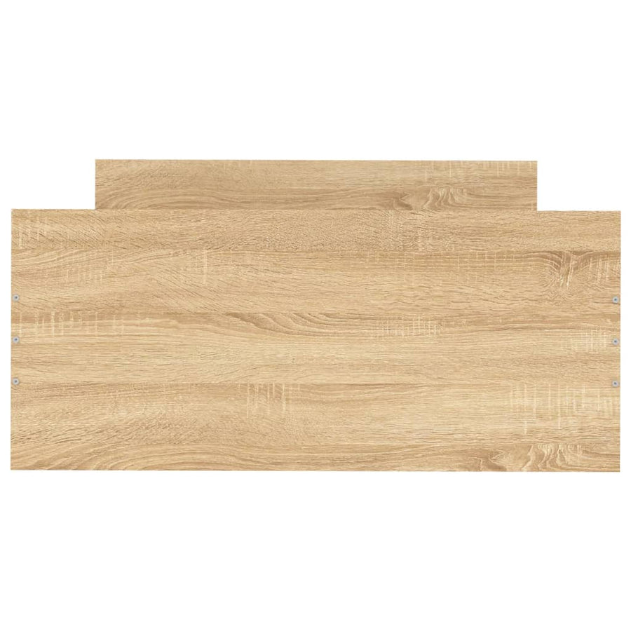 Bedframe Bewerkt Hout Kleurig 90 x 200 cm Sonoma eiken