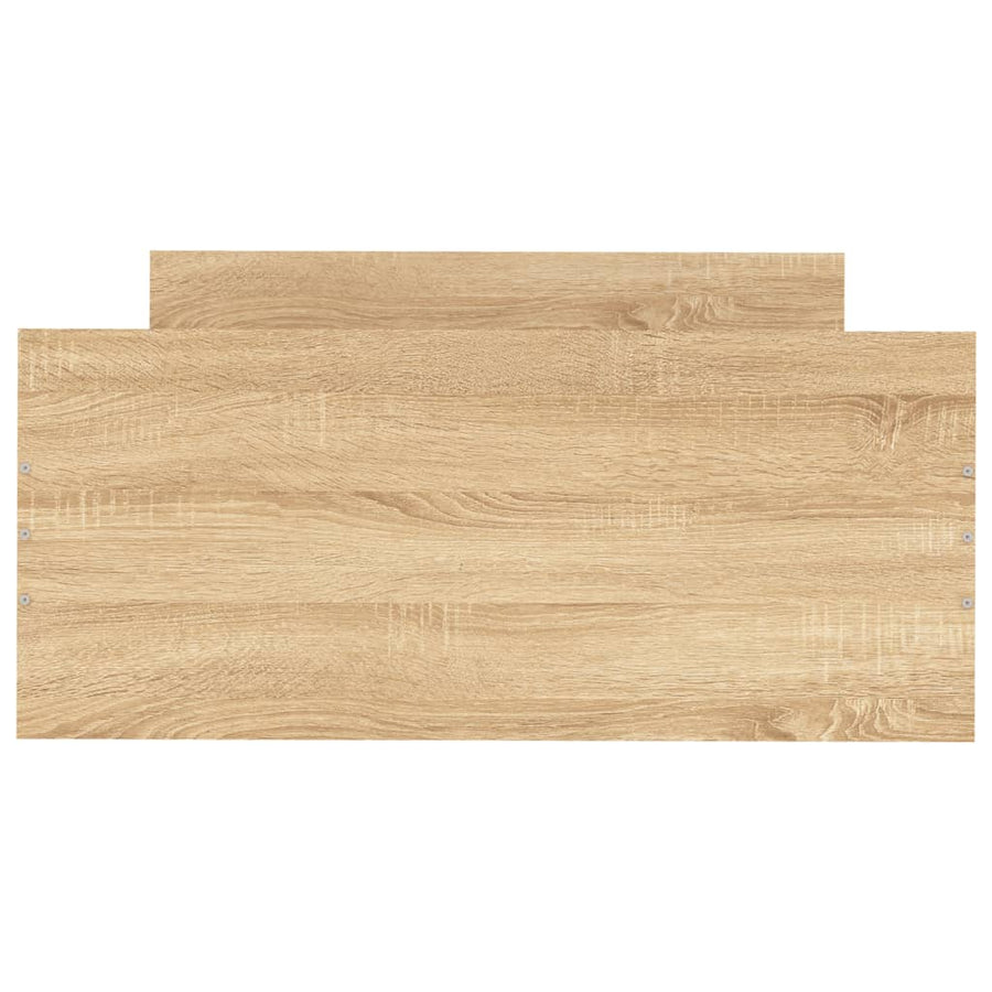 Bedframe Bewerkt Hout Kleurig 100 x 200 cm Sonoma eiken
