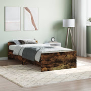 Bedframe 100x200 cm gerookt eiken hout