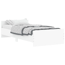 Bedframe Bewerkt Hout 90 x 190 cm Wit
