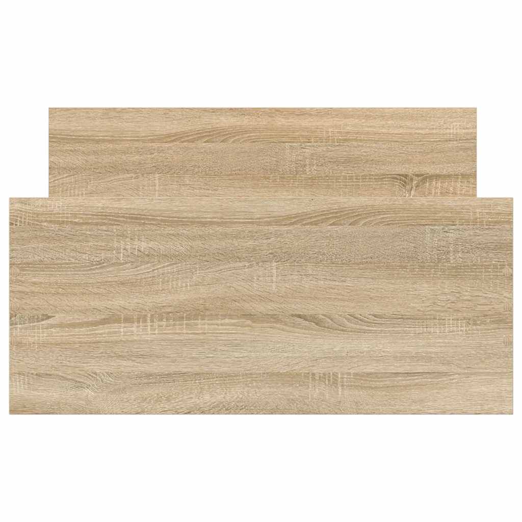 Bedframe Zonder Matras Hout Kleurig Sonoma Eiken 90 x 190 cm