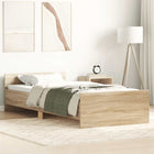 Bedframe 90x190 cm hout sonoma eiken