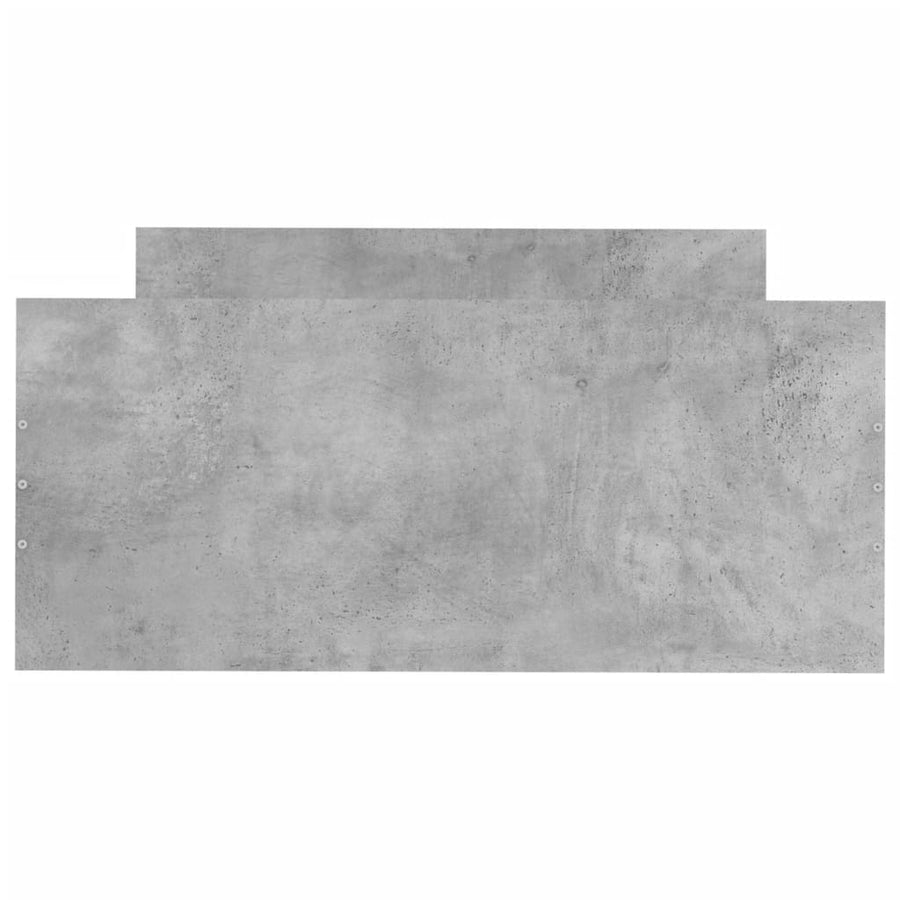 Bedframe Bewerkt Hout 90 x 190 cm Betongrijs