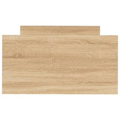 Bedframe Bewerkt Hout Kleur 75 x 190 cm Sonoma eiken