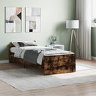 Bedframe 75x190 cm gerookt eiken hout