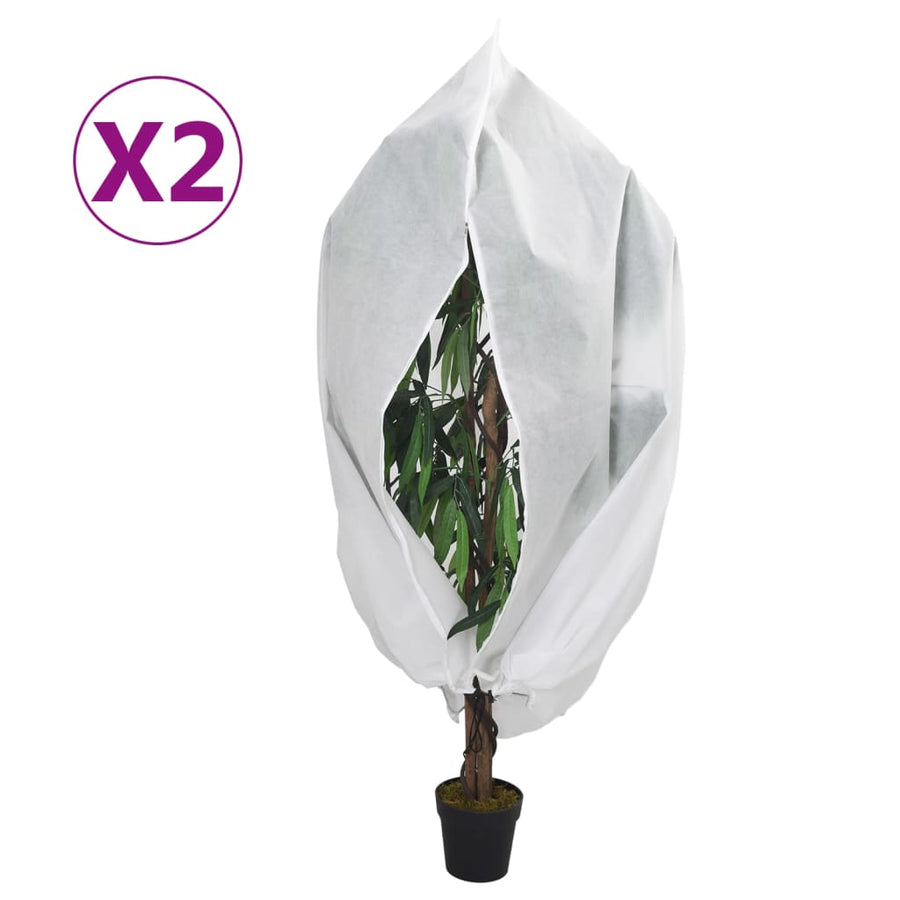 Plantenhoezen Met Ritssluiting 2 St 70 G/M² 1X1,55 M