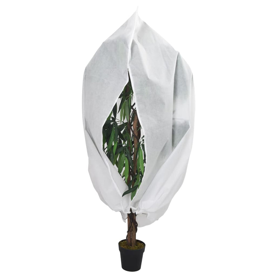 Plantenhoezen met ritssluiting 2 st 70 g/m² 1,2x1,8 m