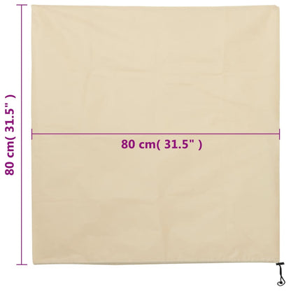 Vlieshoezen Voor Planten Met Trekkoord 4 St 70 G/M² 0,8X0,8 M