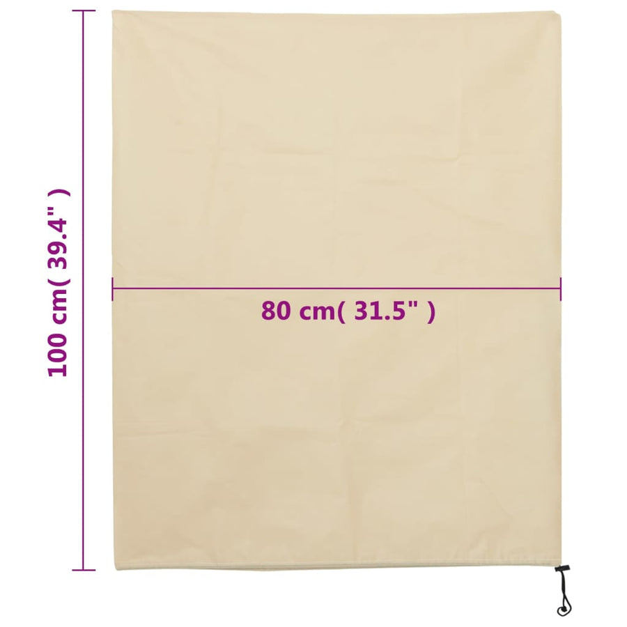 Plantenhoezen Met Trekkoord 4 St 70 G/M² 0,8X1 M