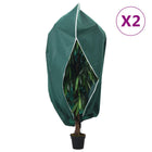 Plant Covers with Zippers 2 pcs 70 g/m² 1x1.55 m