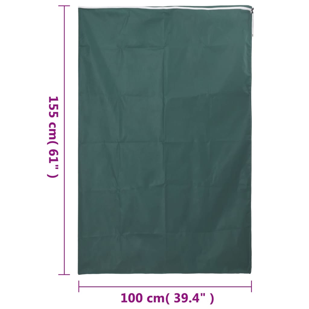 Plantenhoezen met ritssluiting 2 st 70 g/m² 1x1,55 m