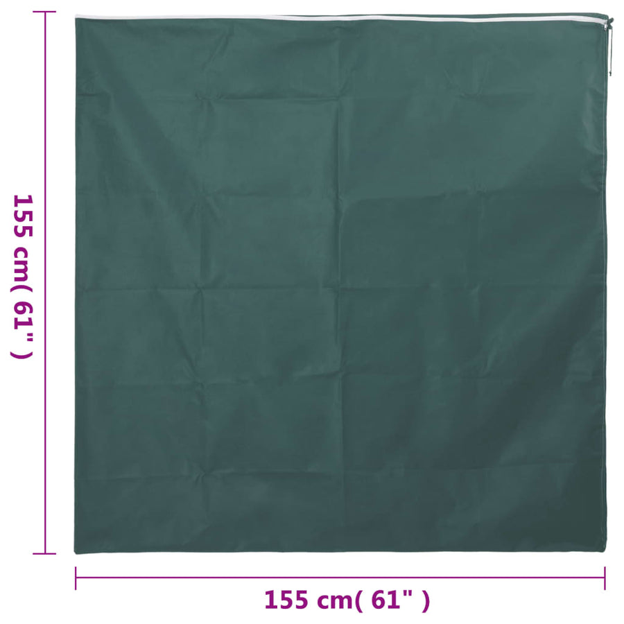Plantenhoezen met ritssluiting 2 st 70 g/m² 1,55x1,55 m