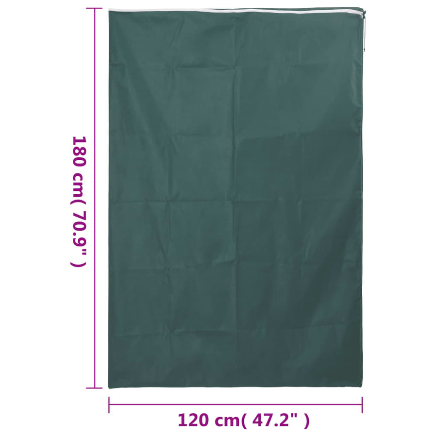 Plantenhoezen met ritssluiting 2 st 70 g/m² 1,2x1,8 m