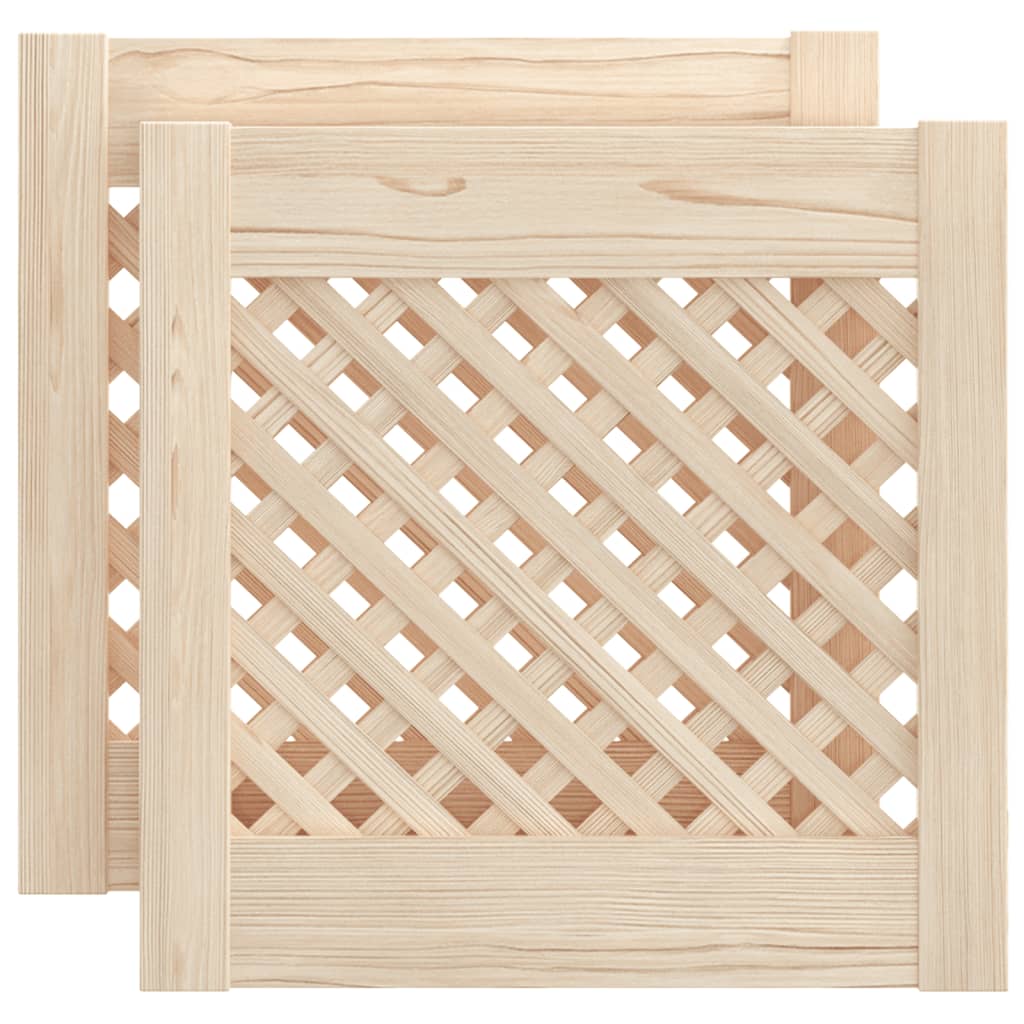 Kastdeuren Met Latwerk 39,5X39,5 Cm Massief Grenenhout 39.5 x 39.5 cm
