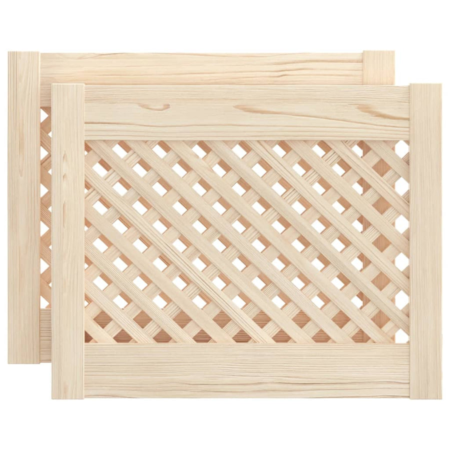 Kastdeuren Met Latwerk 49,5X39,5 Cm Massief Grenenhout 49.5 x 39.5 cm