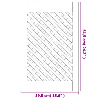 Kastdeuren Met Latwerk 39,5X61,5 Cm Massief Grenenhout 39.5 x 61.5 cm