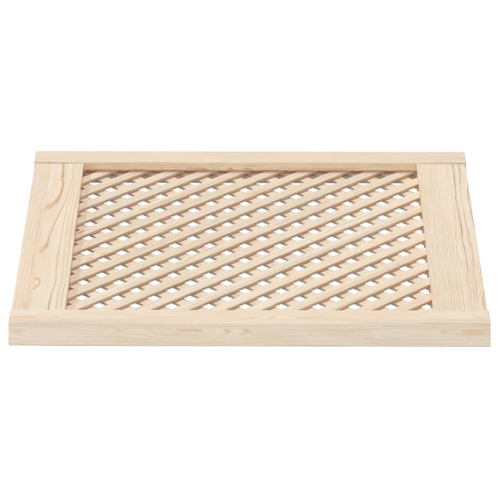 Kastdeuren Met Latwerk 59,5X61,5 Cm Massief Grenenhout 59.5 x 61.5 cm