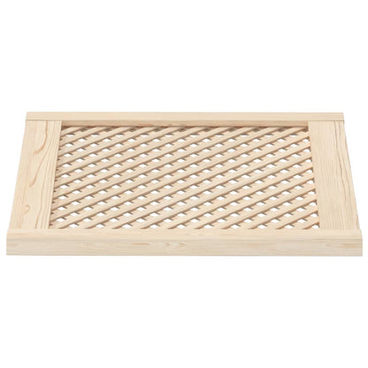 Kastdeuren Met Latwerk 59,5X61,5 Cm Massief Grenenhout 59.5 x 61.5 cm