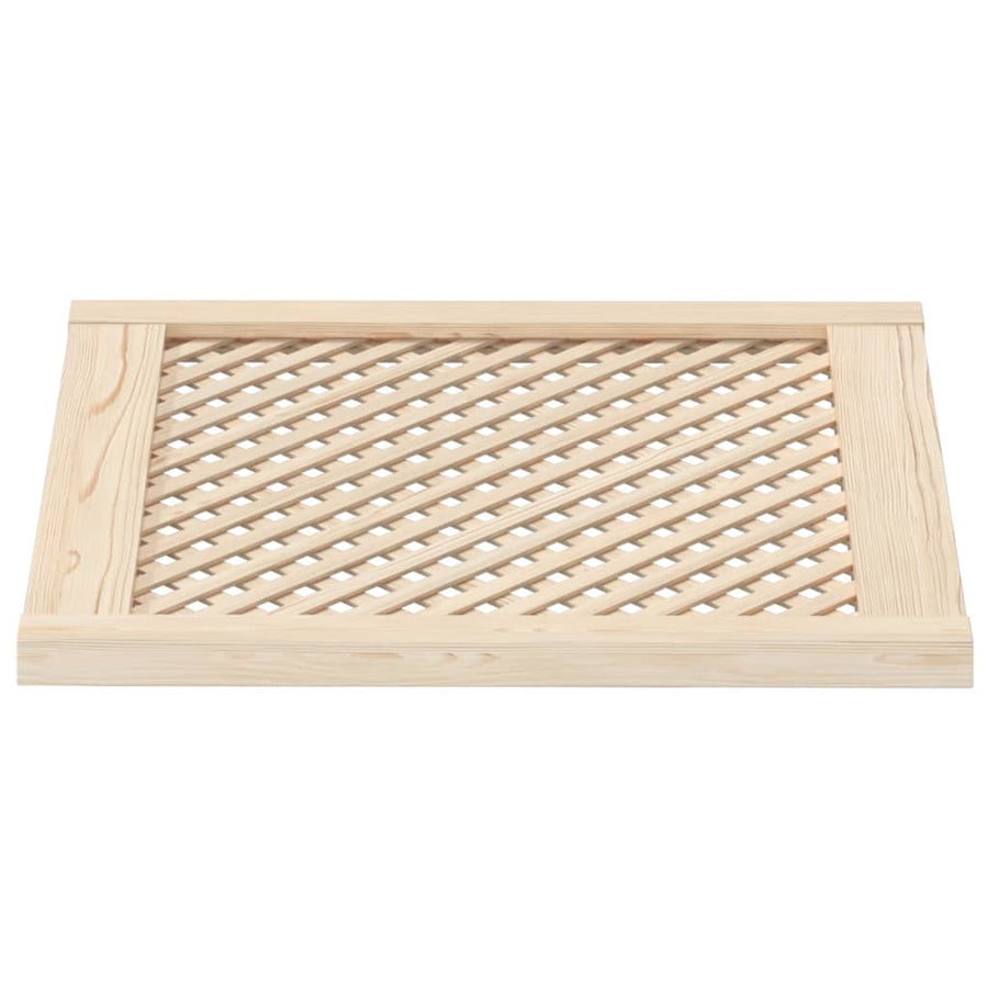 Kastdeuren Met Latwerk 59,5X61,5 Cm Massief Grenenhout 59.5 x 61.5 cm