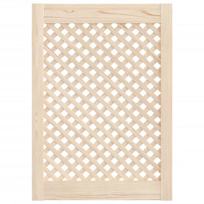 Kastdeuren Met Latwerk 49,5X69 Cm Massief Grenenhout 49.5 x 69 cm