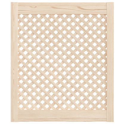 Kastdeuren Met Latwerk 59,5X69 Cm Massief Grenenhout 59.5 x 69 cm