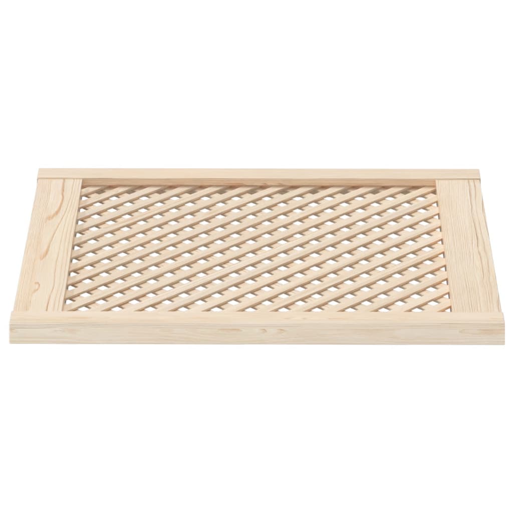 Kastdeuren Met Latwerk 59,5X69 Cm Massief Grenenhout 59.5 x 69 cm