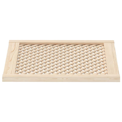 Kastdeuren Met Latwerk 59,5X69 Cm Massief Grenenhout 59.5 x 69 cm