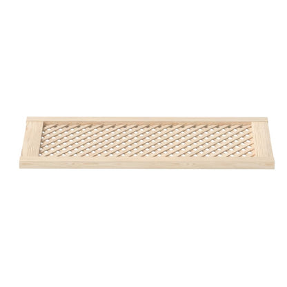 Kastdeuren Met Latwerk 2 St 39,5X99 Cm Massief Grenenhout Gerookt Eiken