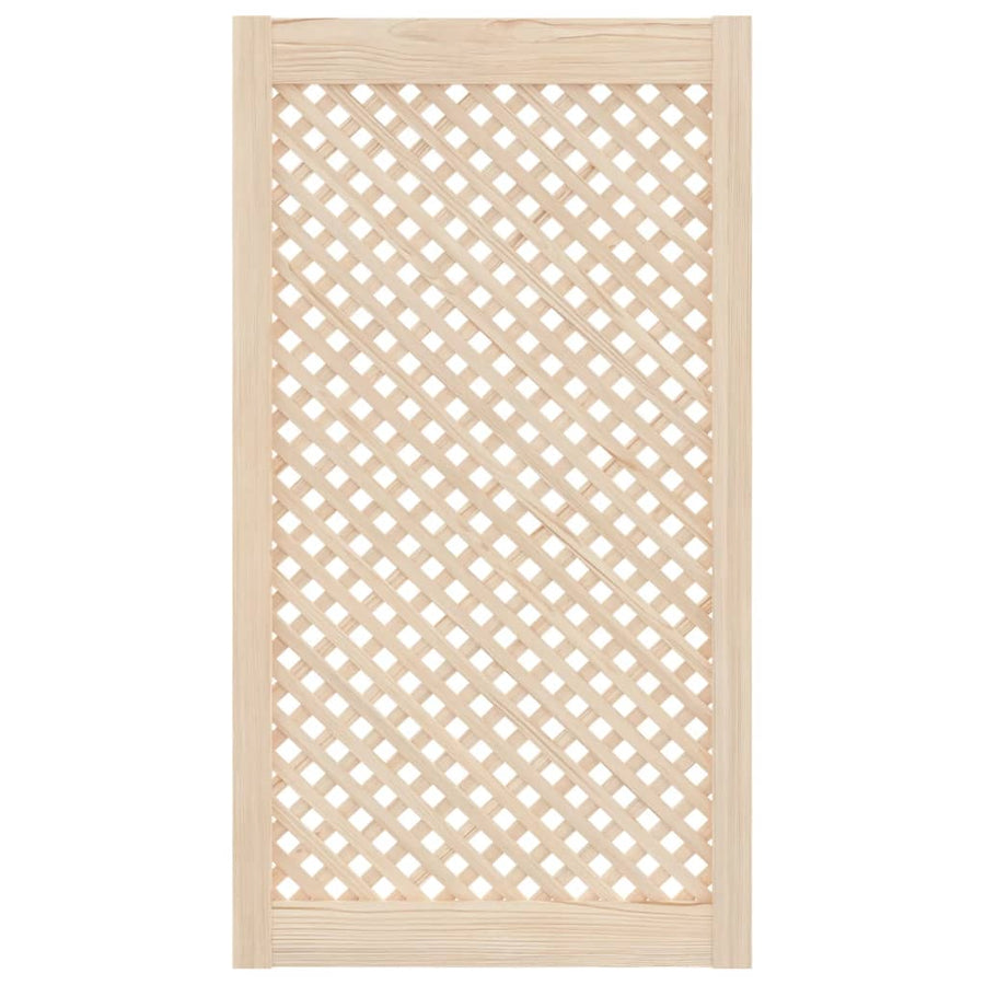 Kastdeuren Met Latwerk 49,5X99 Cm Massief Grenenhout 49.5 x 99 cm