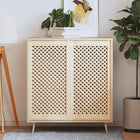 Kastdeuren massief grenenhout 49,5x99 cm bruin