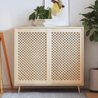 Kastdeuren massief grenenhout latwerk 59,5x99 cm