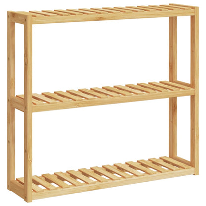 Badkamerrek 3-Laags Wandmontage 60X15X54 Cm Bamboe