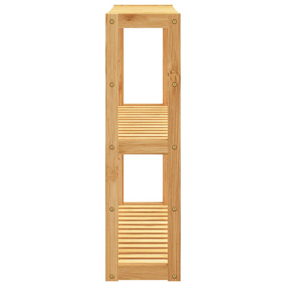Badkamerrek 3-Laags Wandmontage 60X15X54 Cm Bamboe