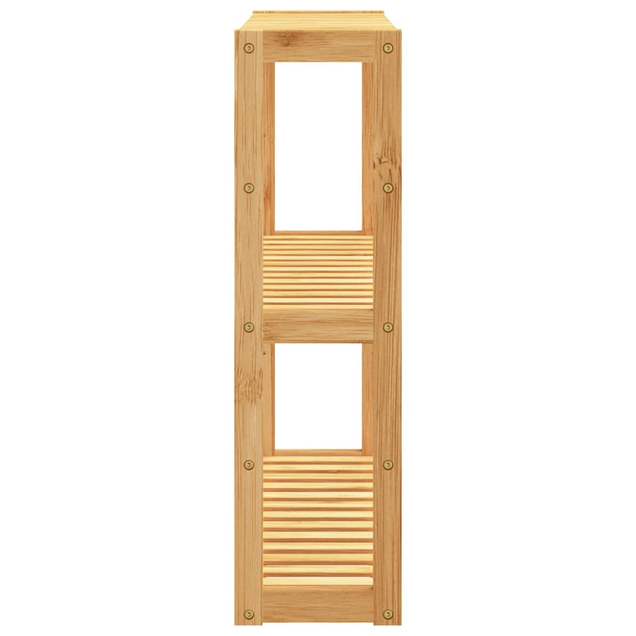 Badkamerrek 3-Laags Wandmontage 60X15X54 Cm Bamboe