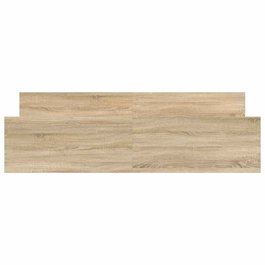 Bedframe Met Hoofd- En Voeteneinde Kleur Sonoma Eiken 200 x 200 cm