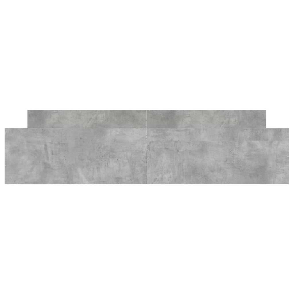 Bedframe Met Hoofd- En Voeteneinde 200 x 200 cm Betongrijs